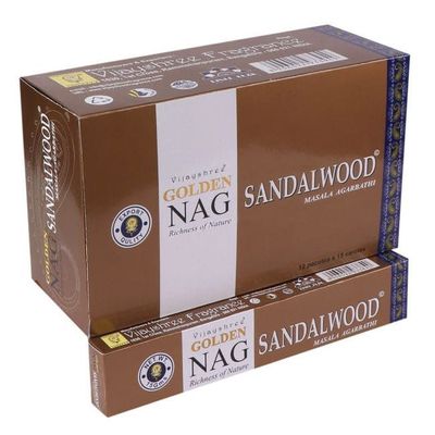 Scents - Vijayshree Golden Nag Sandalwood Incense 15g - ARABESK