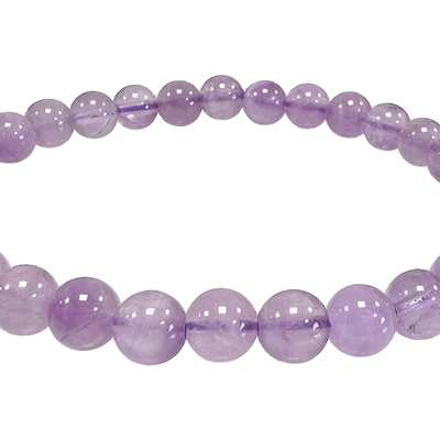 Bracelets - Bracelet Clear Amethyst A beads 6-6.5mm - ARABESK