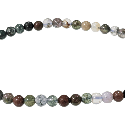 Bracelets - Indian Agate bracelet beads 4mm - ARABESK