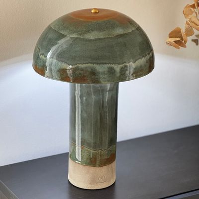 Ceramic - MUSHROOM TABLE LED LAMP – NEW LUNA - DI VINCENZO POUJOULA