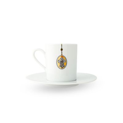 Tasses et mugs - Tasse et soucoupe Espresso "Mes Petits Jardins" - WAGNER ARTE