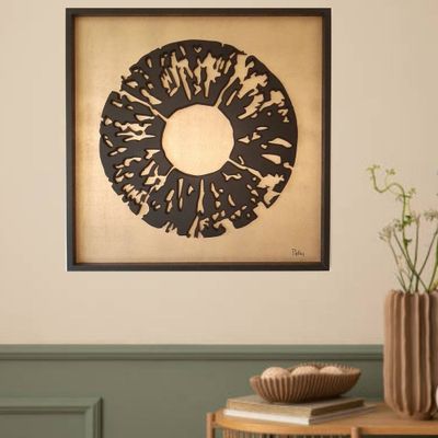 Paintings - Textured wood & relief wall decor - ABSTRACT VIBRATIONS - LUMBRA BY PELLAS