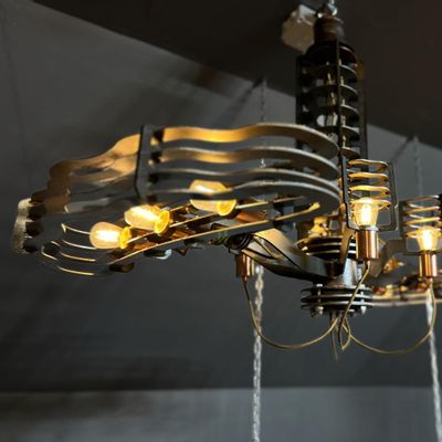 Plafonniers - Pendant  unique  Lamp INDUSTRIAL DAWN - HANDCRAFTED - MONYER