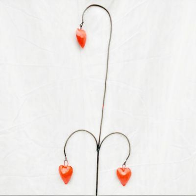 Decorative objects - Recycled Metal Hearts Garden Spike 90cm - TERRE SAUVAGE