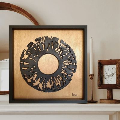 Unique pieces - Textured wood & relief wall decor - IRIDION - LUMBRA BY PELLAS