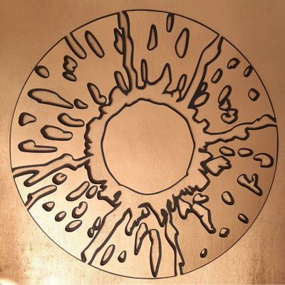 Pièces uniques - Décoration murale texturée en bois & en relief - SERENITE DOREE - LUMBRA BY PELLAS