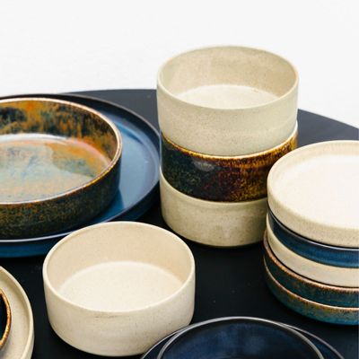 Platter and bowls - Bowl 12xH5cm beige Pila - BONBISTRO