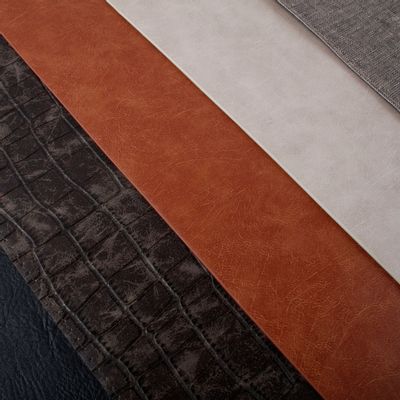 Sets de table - Set de table 43x30cm aspect cuir beige Layer - BONBISTRO