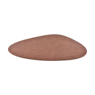 Placemats - Placemat 45x37cm dark brown leather look Layer - BONBISTRO