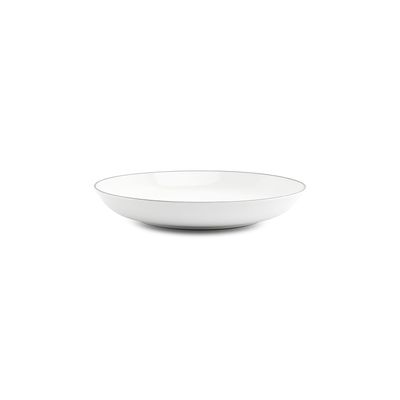 Assiettes au quotidien - Assiette creuse 27xH4cm coupe black rim Basic White - BONBISTRO
