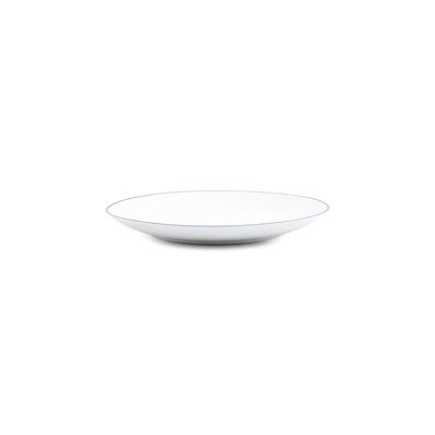 Everyday plates - Dinner plate 26.5cm blue rim cut Basic White - BONBISTRO