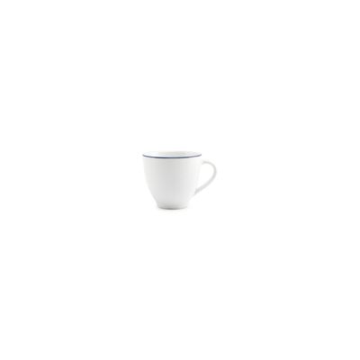 Mugs - Mug 20cl blue rim Basic White - BONBISTRO