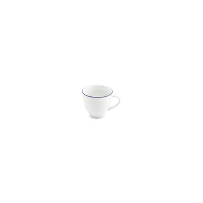 Mugs - Mug 20cl blue rim Basic White - BONBISTRO