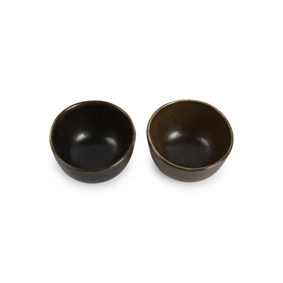 Platter and bowls - Bowl 10xH5/6cm black Ceres - FINE2DINE (F2D)