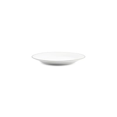 Assiettes au quotidien - Assiette plate 20cm green rim Basic White - BONBISTRO