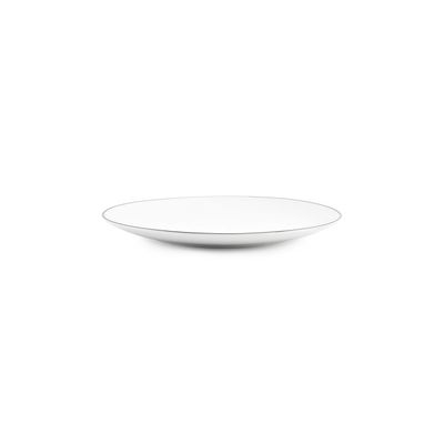 Everyday plates - Dinner plate 24cm cut green rim Basic White - BONBISTRO