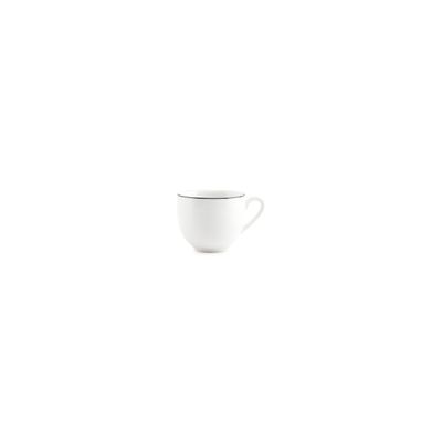 Mugs - Mocha cup 10cl green rim Basic White - BONBISTRO