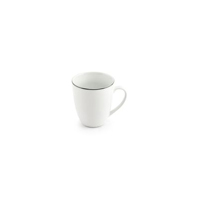 Mugs - Mug 38cl green rim Basic White - BONBISTRO
