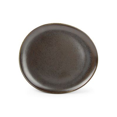 Assiettes de réception - Assiette plate 25x23cm black Ceres - FINE2DINE (F2D)
