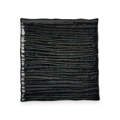 Assiettes de réception - Assiette plate 25x24cm seaweed Umi - FINE2DINE (F2D)