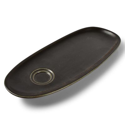 Platter and bowls - Saucer 35x15cm universal black Ceres - FINE2DINE (F2D)