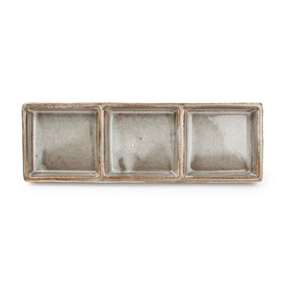 Plats et saladiers - Plat à servir 24x8cm grey Ceres - FINE2DINE (F2D)