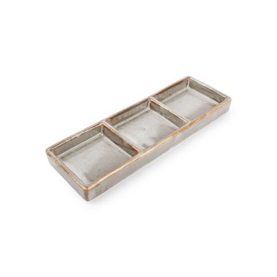 Plats et saladiers - Plat à servir 24x8cm grey Ceres - FINE2DINE (F2D)