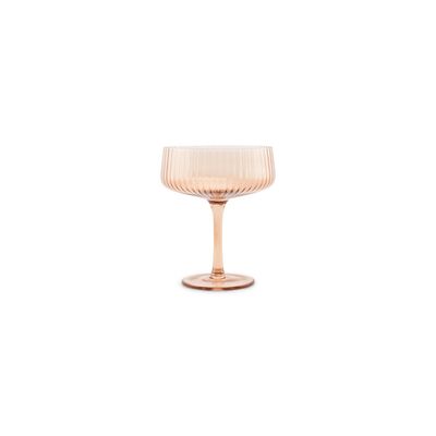 Stemware - Champagne glass 23cl coupe amber Ray - set/4 - S|P COLLECTION