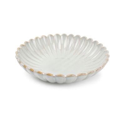 Assiettes de réception - Assiette creuse 22xH5cm nuance white Lotus - S|P COLLECTION