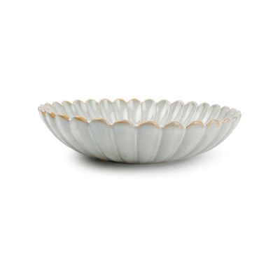 Formal plates - Deep plate 22xH5cm nuance white Lotus - S|P COLLECTION