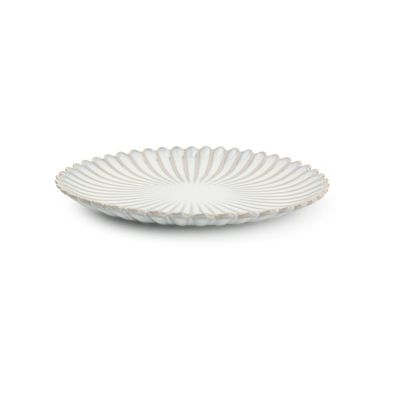 Assiettes de réception - Assiette plate 20cm nuance white Lotus - S|P COLLECTION
