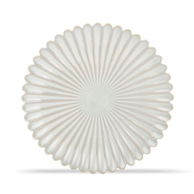 Formal plates - Plate 25cm nuance white Lotus - S|P COLLECTION