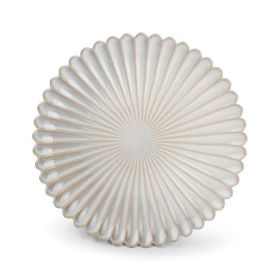 Formal plates - Plate 28,5cm nuance white Lotus - S|P COLLECTION