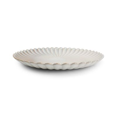 Assiettes de réception - Assiette plate 28,5cm nuance white Lotus - S|P COLLECTION