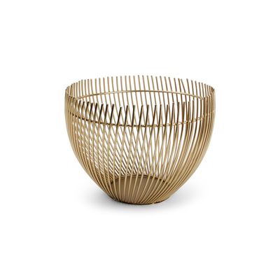 Ustensiles de cuisine - Panier métallique 20xH15cm or Twisted Iris - S|P COLLECTION