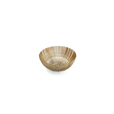 Kitchen utensils - Wire basket 25xH12cm gold Iris - S|P COLLECTION