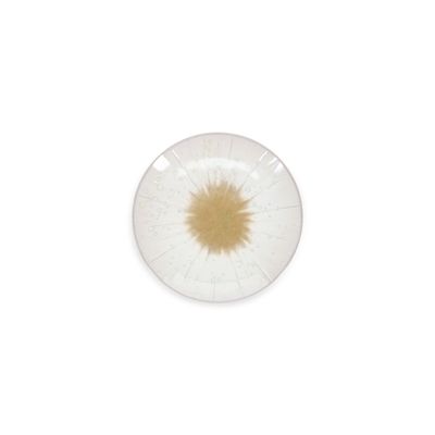 Formal plates - Flat plate 18xH3.5cm white Eclipse - S|P COLLECTION