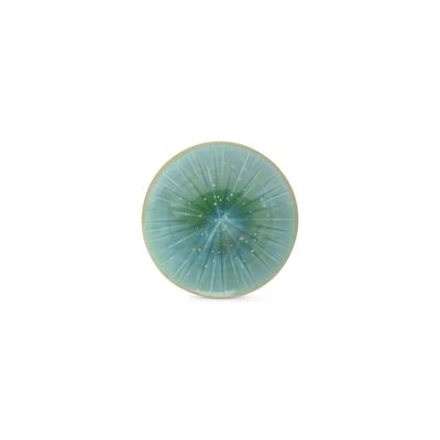 Assiettes de réception - Assiette plate 23,5xH3,5cm turquoise Eclipse - S|P COLLECTION