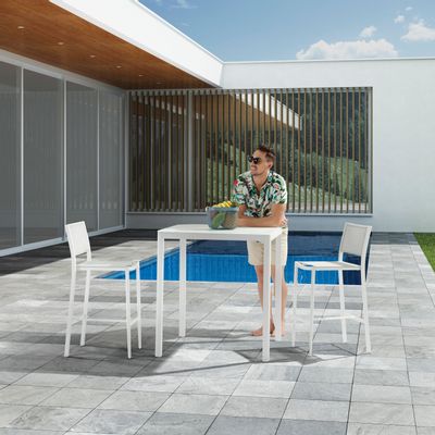 Lawn chairs - POLO high bar stool - COUTURE JARDIN