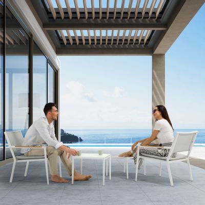 Canapés de jardin - Repose-pieds POLO - COUTURE JARDIN