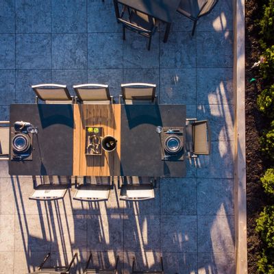 Tables de jardin - Table de jardin à rallonge POLO - COUTURE JARDIN