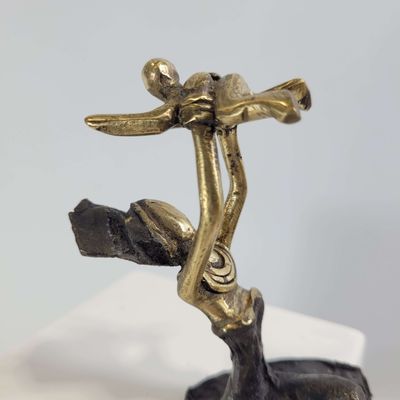 Sculptures, statuettes et miniatures - Sculpture en bronze pour femme \ » Plongeuse \ " - MOOGOO CREATIVE AFRICA