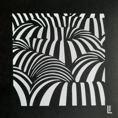 Poster - Black Paper Cut — Artisanal Cutting - CORRUGATION - LUMBRA BY PELLAS