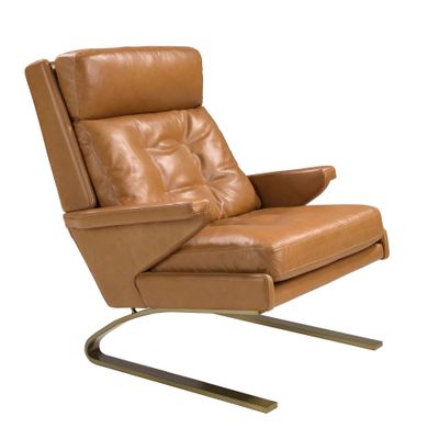 Fauteuils - Fauteuil en cuir camel - ANGEL CERDÁ