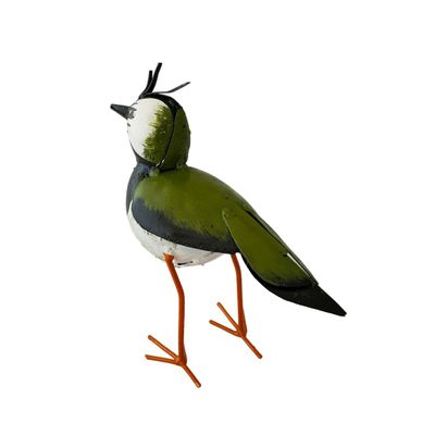 Accessoires de déco extérieure - Sculpture Métal Recyclé Vanneau Huppé 22cm - TERRE SAUVAGE