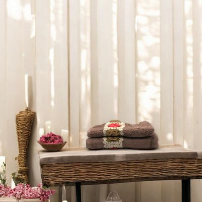 Bath towels - Egyptian Cotton Towels York - crocheted - Unique Design - vintage - MAISON ZOE