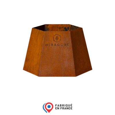 Barbecues - Corten low foot (accessories) - HEXAGONE