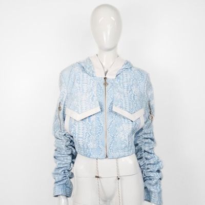 Apparel - Jacket STELLAR LEATHER Sky snake print - MONYER