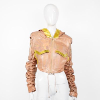 Apparel - Jacket STELLAR LEATHER Peach Holo - MONYER