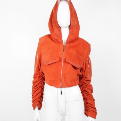 Apparel - Jacket STELLAR LEATHER Red-hand made - MONYER